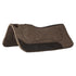 Pure wool felt saddle pad with grain wear leather.