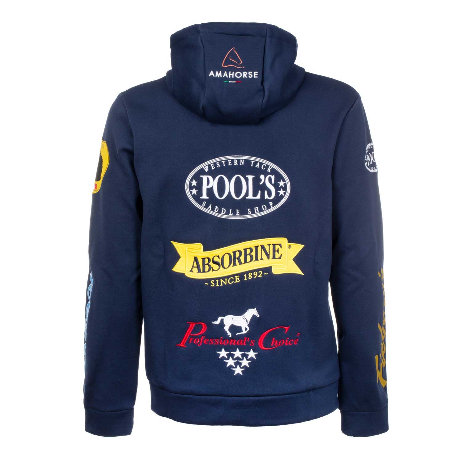 MULTILOGO UNISEX HOODED JACKET.