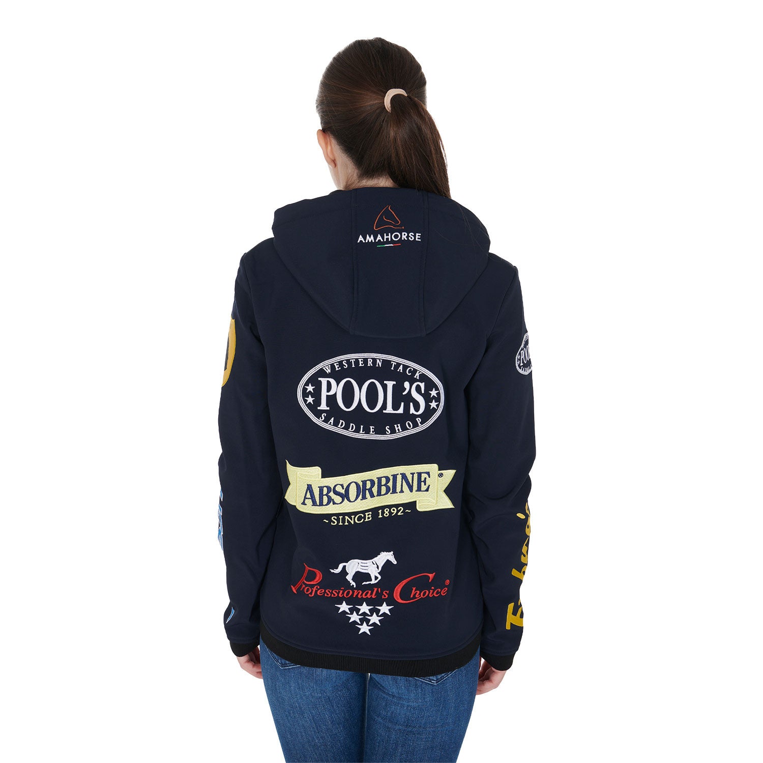 Unisex multilogo fleece softshell jacket.
