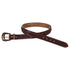 Unisex western belt basket tooled with copper zinc buckle.