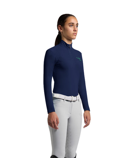 Cavalleria Toscana Micro-Perforated Girls Training Shirt