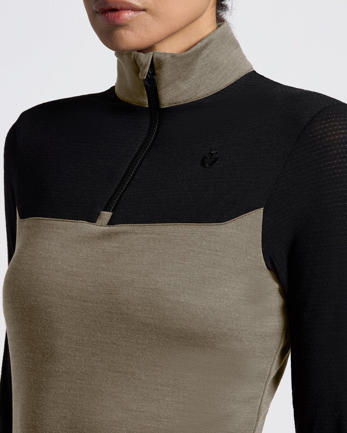 Cavalleria Toscana L/S Tech Wool Half ZIP Training Polo