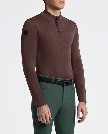 Cavalleria Toscana Tech Wool Half ZIP Training L/S Turtleneck