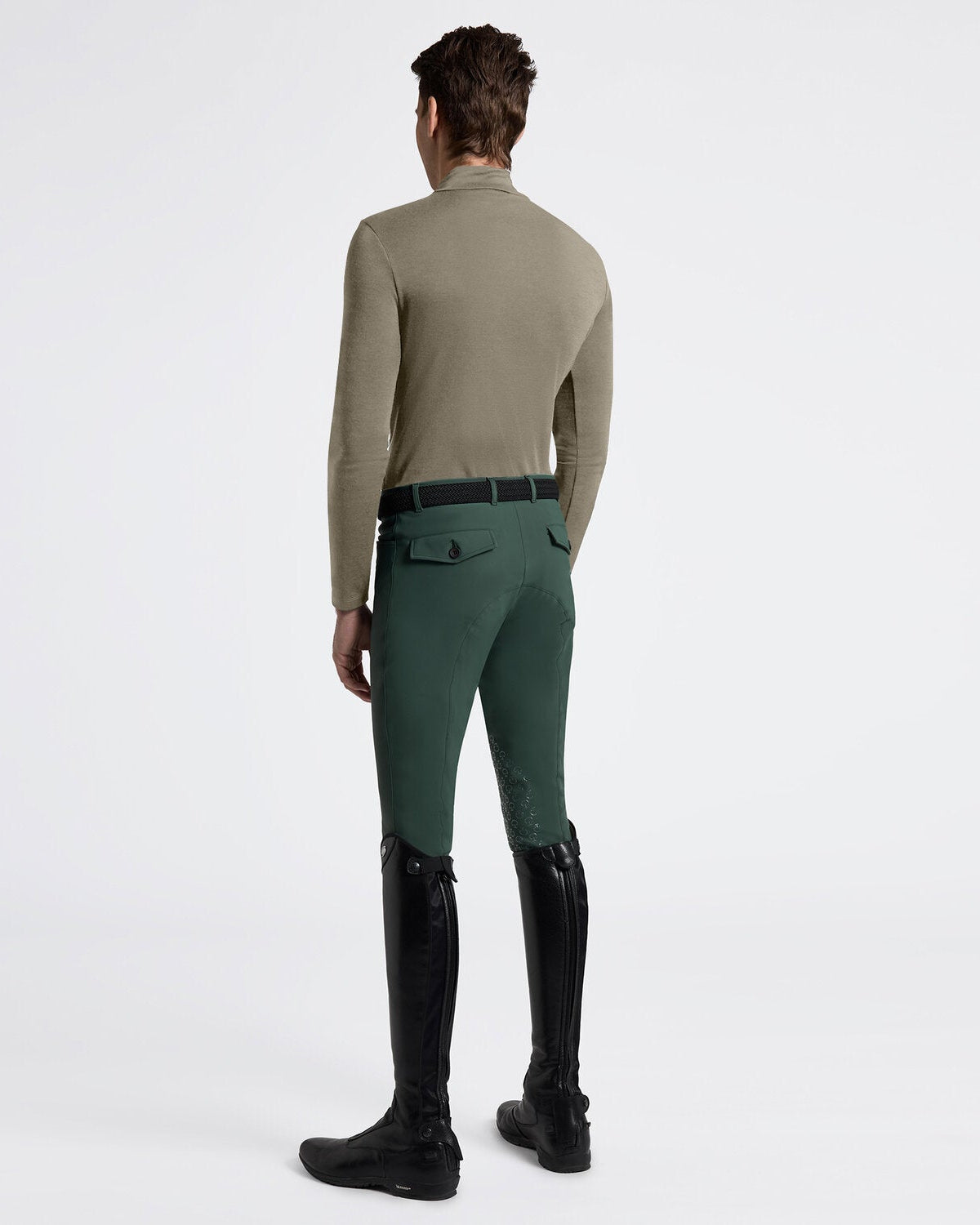 Cavalleria Toscana Tech Wool Half ZIP Training L/S Turtleneck