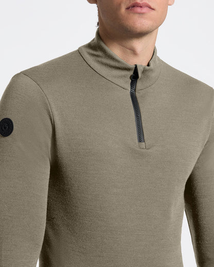 Cavalleria Toscana Tech Wool Half ZIP Training L/S Turtleneck