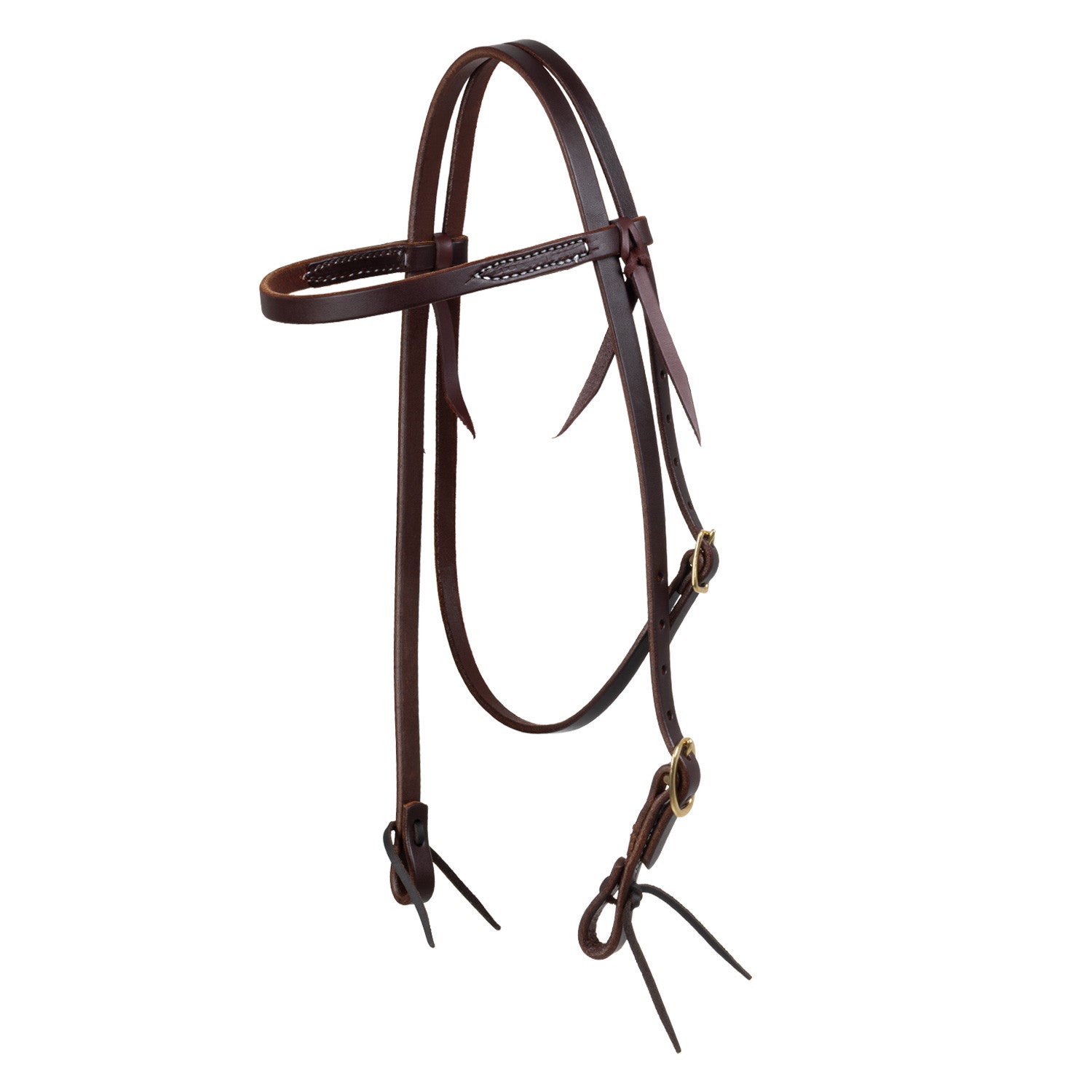 SINGLE ADJ BROWBAND WESTERN BRIDLE.