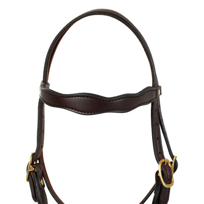 DARK OILED COWBOY HEADSTALL