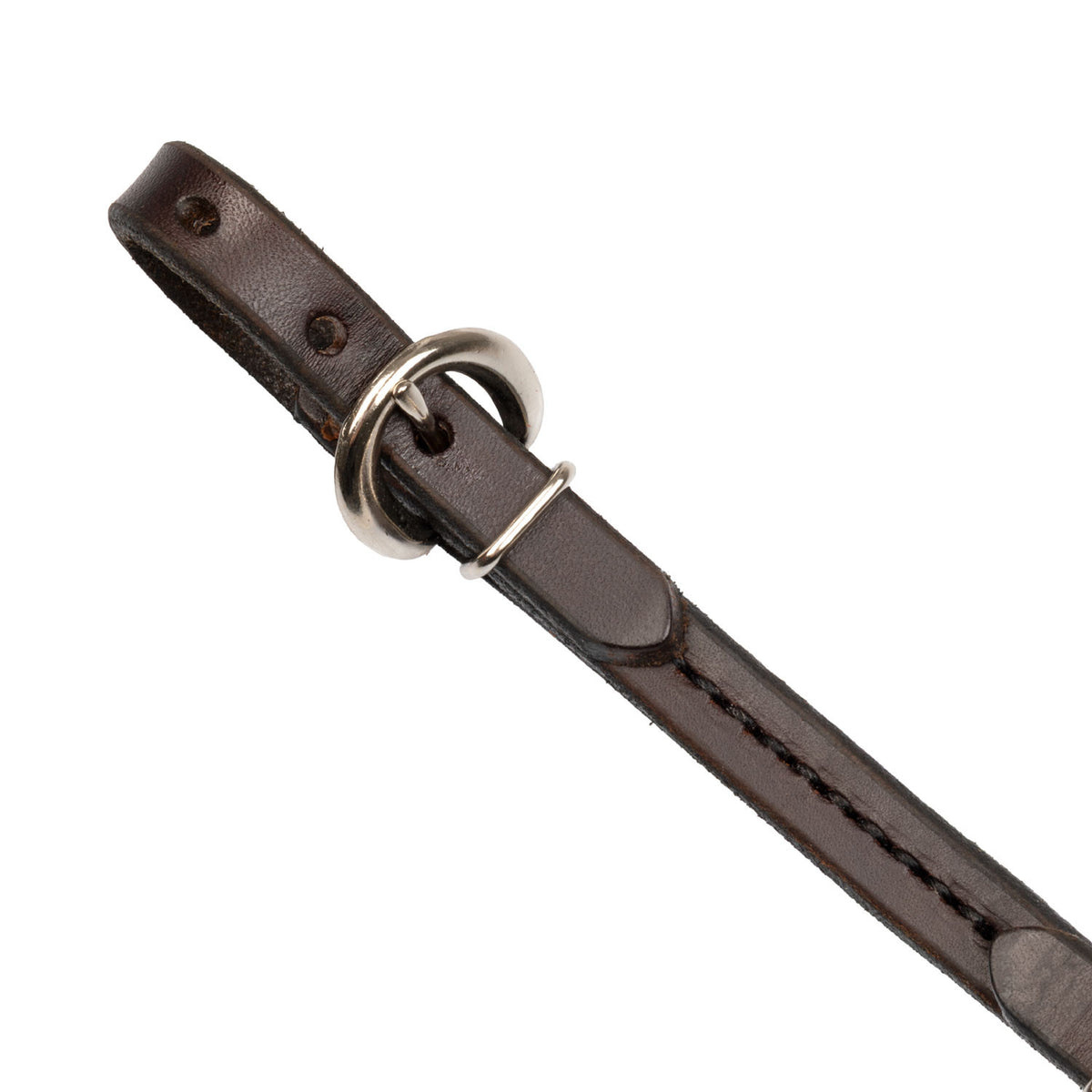 SEWN LEATHER CURB DARK OIL