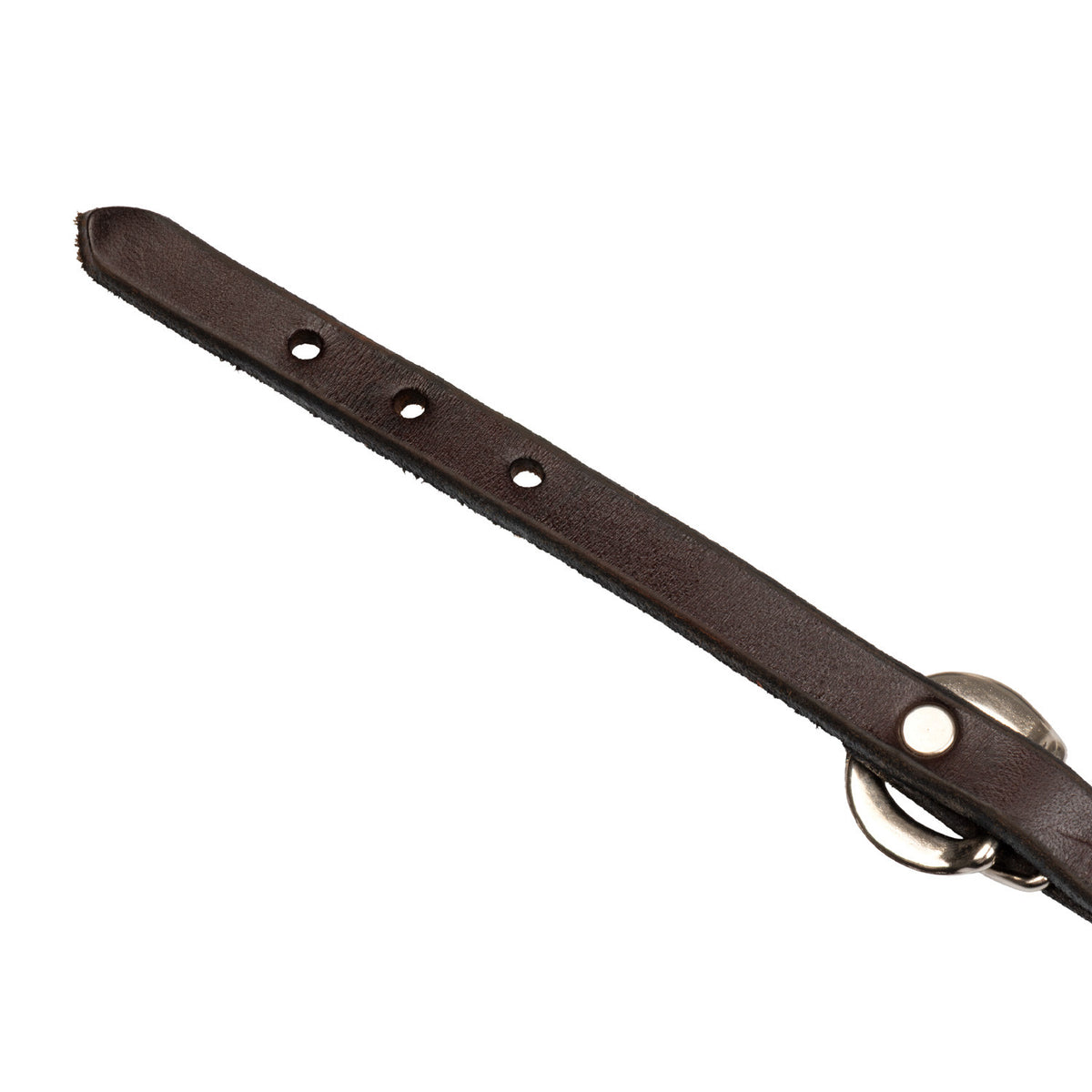 SEWN LEATHER CURB DARK OIL