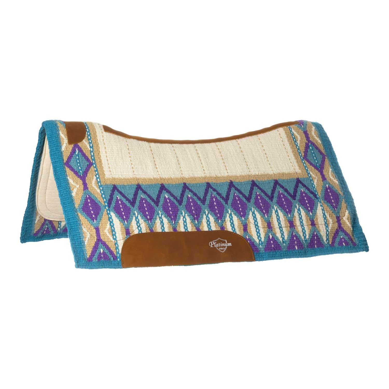 CONTOURED SADDLE PAD WITH WOOLEN BLANKET 34X36.