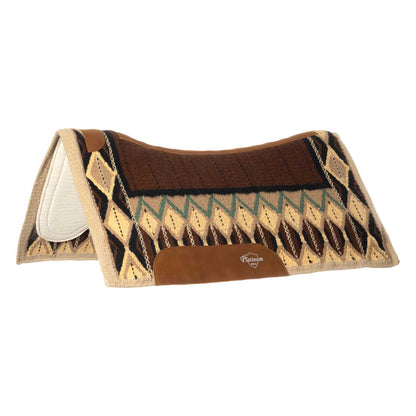 CONTOURED SADDLE PAD WITH WOOLEN BLANKET 34X36.
