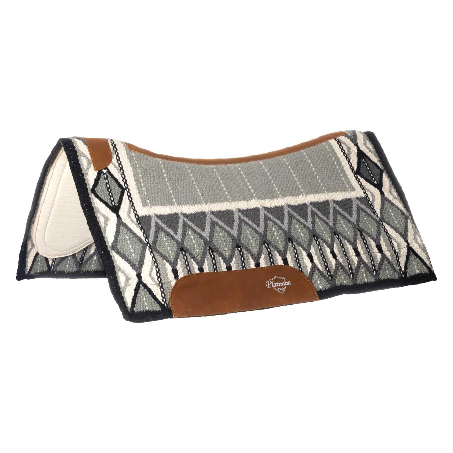 CONTOURED SADDLE PAD WITH WOOLEN BLANKET 34X36.