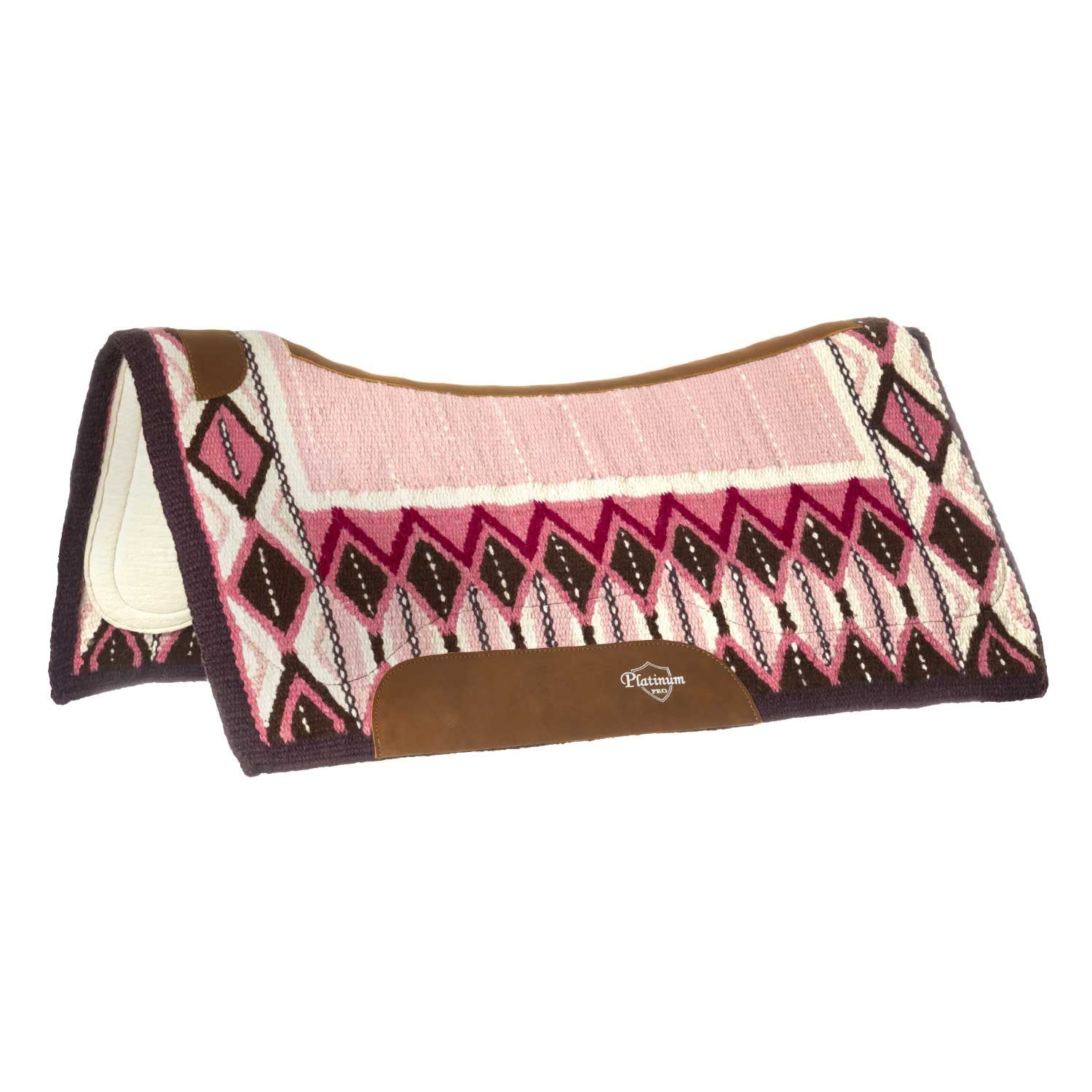 CONTOURED SADDLE PAD WITH WOOLEN BLANKET 34X36.
