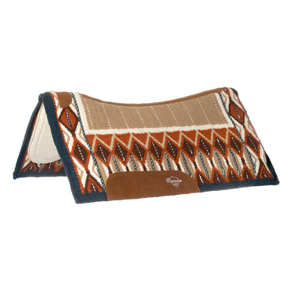 CONTOURED SADDLE PAD WITH WOOLEN BLANKET 34X36.