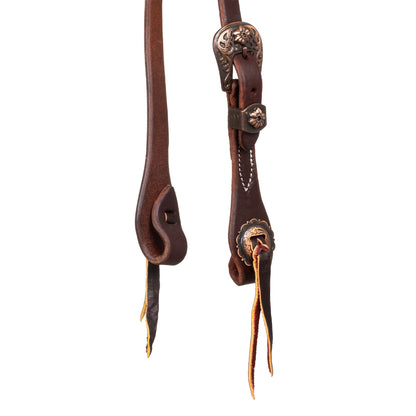 3/4" SLIP EAR W/ANT COPPER BUCKLE AND CONCHOS