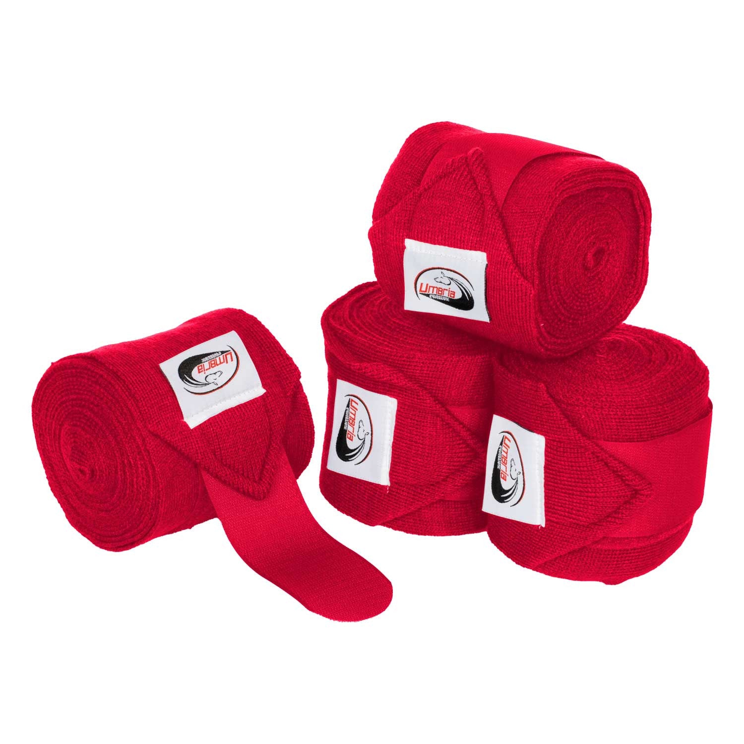 KNITTED BANDAGES WITH HOOK-AND-LOOP CLOSURE.