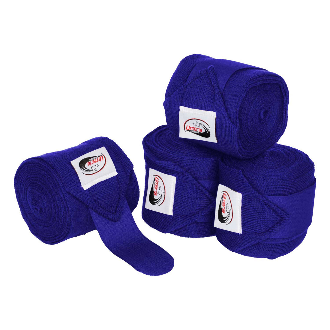 KNITTED BANDAGES WITH HOOK-AND-LOOP CLOSURE.