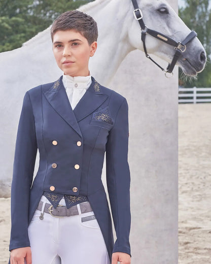 Pikeur Lilien Pure Rose Gold Ladies Dressage Tails Coat Shadbelly