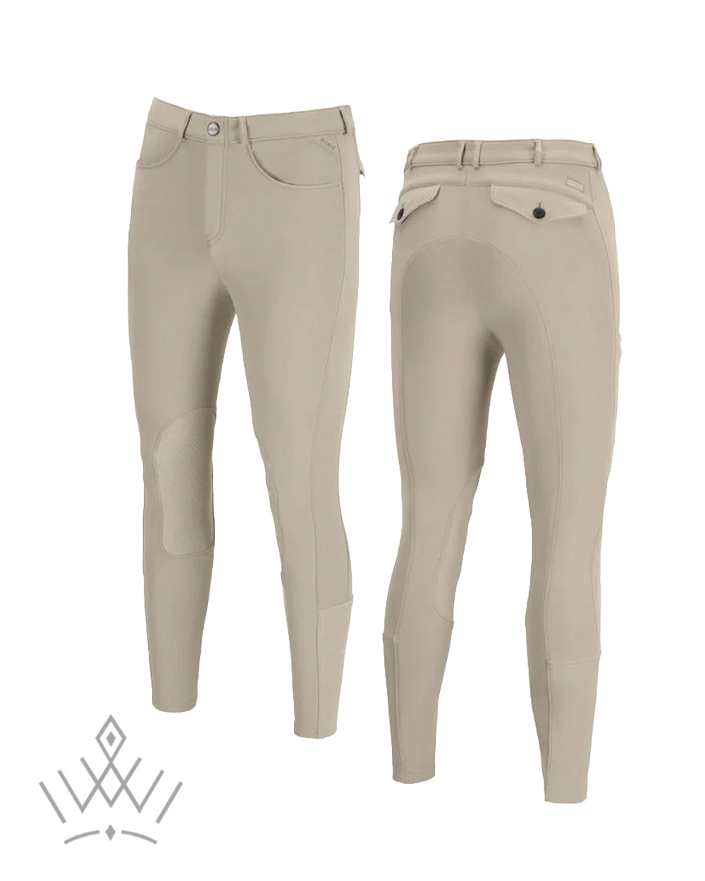 Pikeur Rodrigo Grip II Knee Patch Men's Breeches - Competition Colours