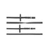 DOUBLE DRESSAGE REINS SMOOTH LEATHER.