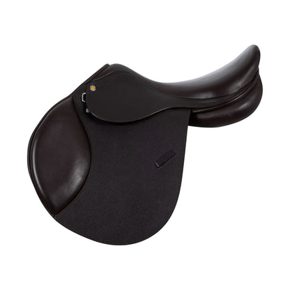 Jumping saddle hammered leather