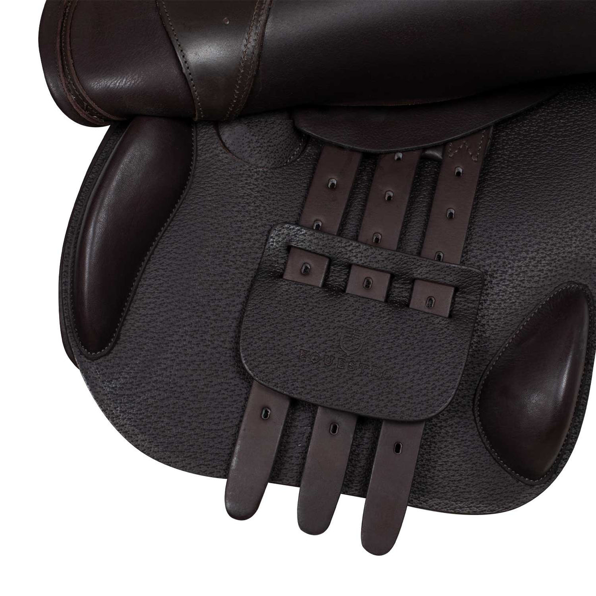 Jumping saddle hammered leather