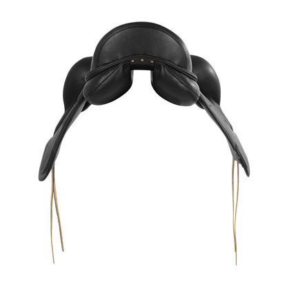 Dressage leather monoflap saddle