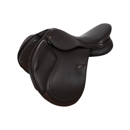 JUMPING SADDLE DOUBLE SOFT LEATHER AND ADJUSTABLE GULLET.