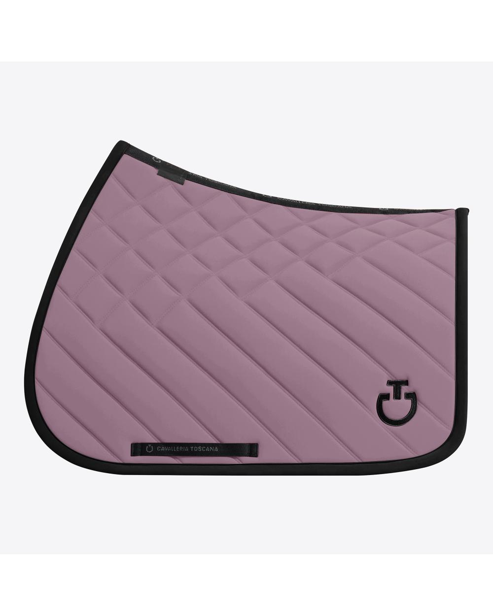 Cavalleria Toscana CT Diamonds and Lines Quilted Jumping Saddle Pad.
