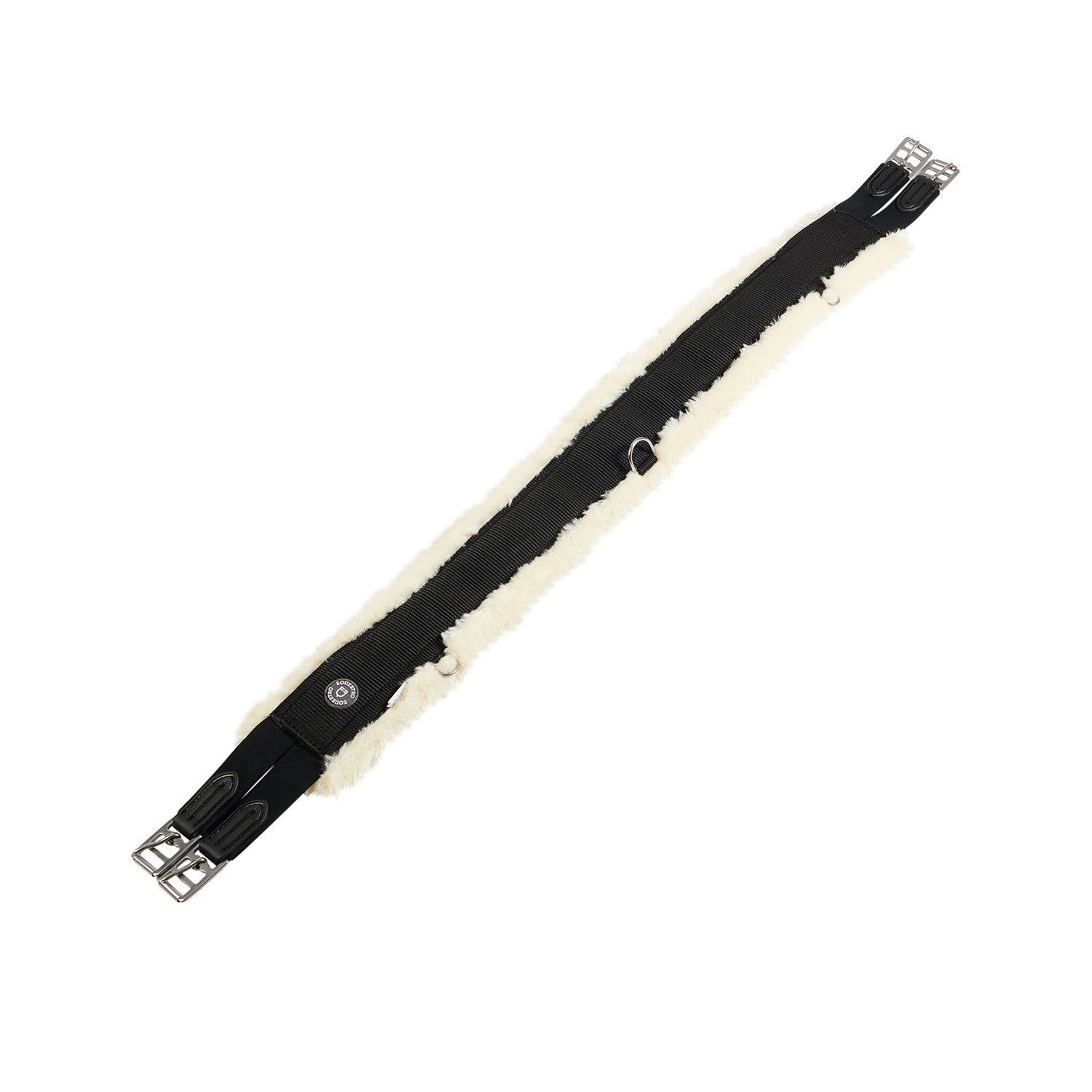 Jump girth in nylon with synthetic wool.