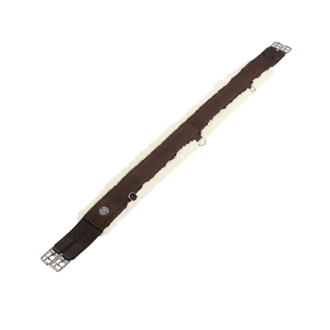 Jump girth in nylon with synthetic wool.