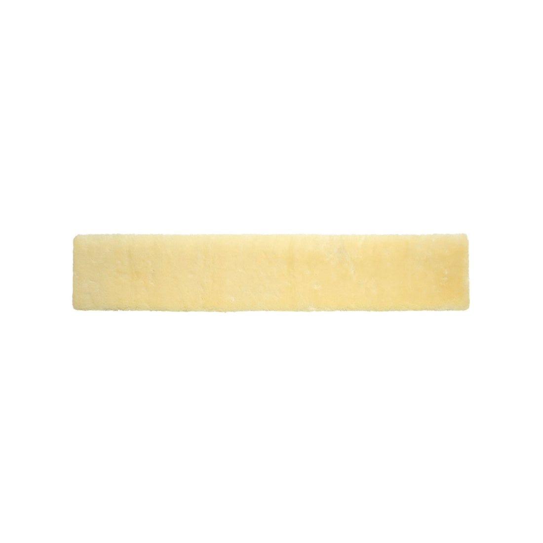 Synthetic sheepe skin girth cover.