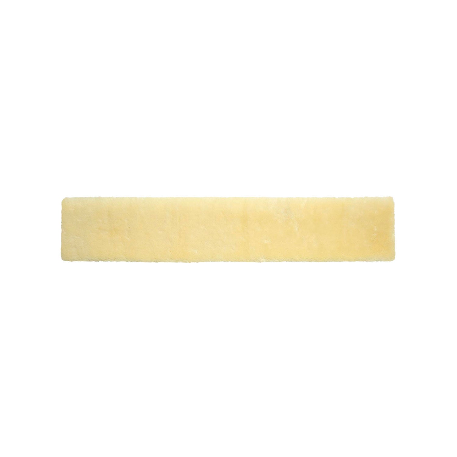 Synthetic sheepe skin girth cover.