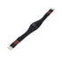 Leather jumping girth with elastic bands.