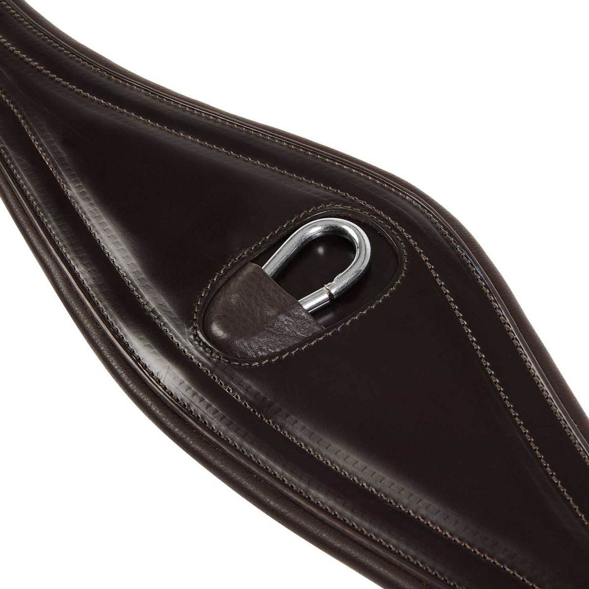 Equestro Leather Jumping Girth With Elastic Ends