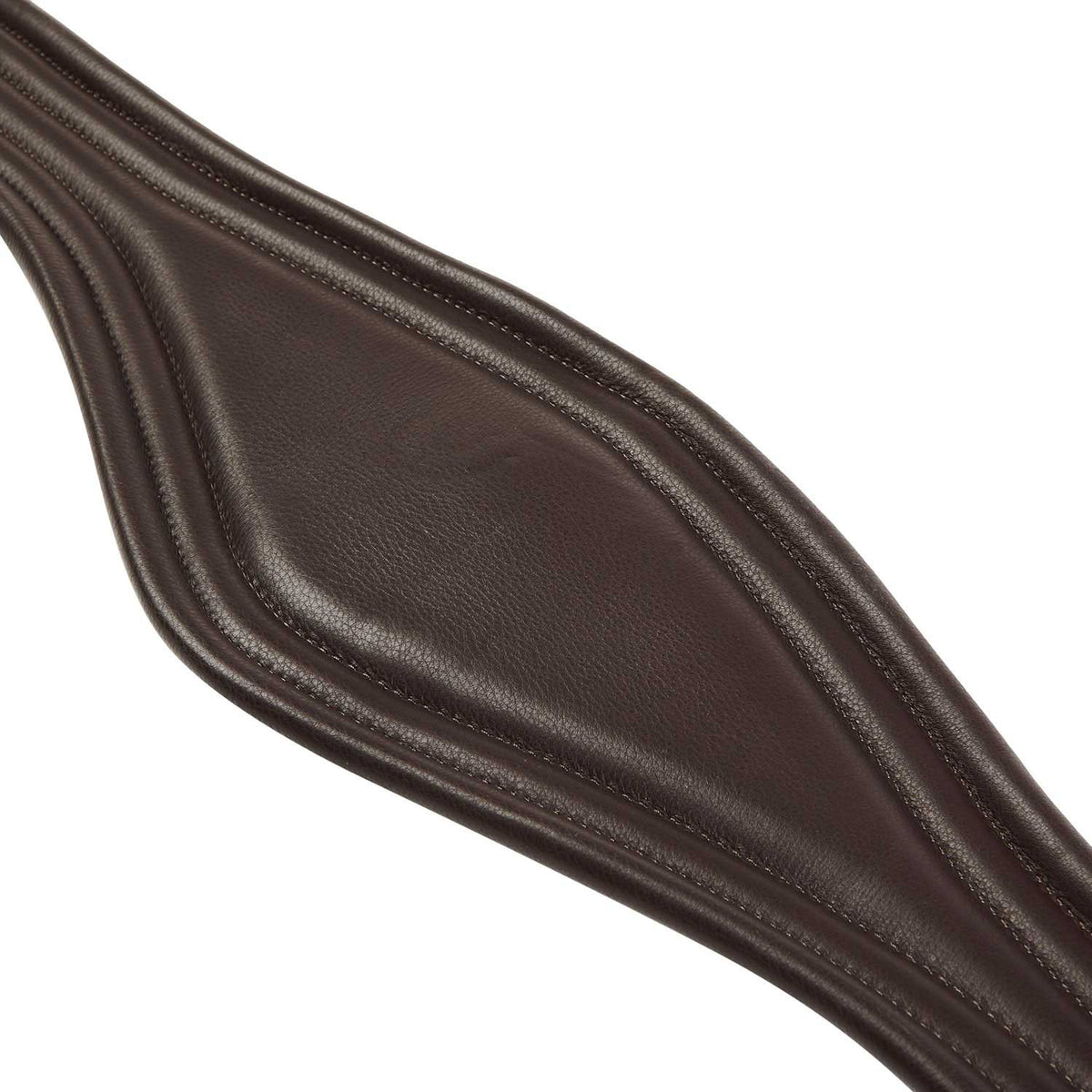 Equestro Leather Jumping Girth With Elastic Ends
