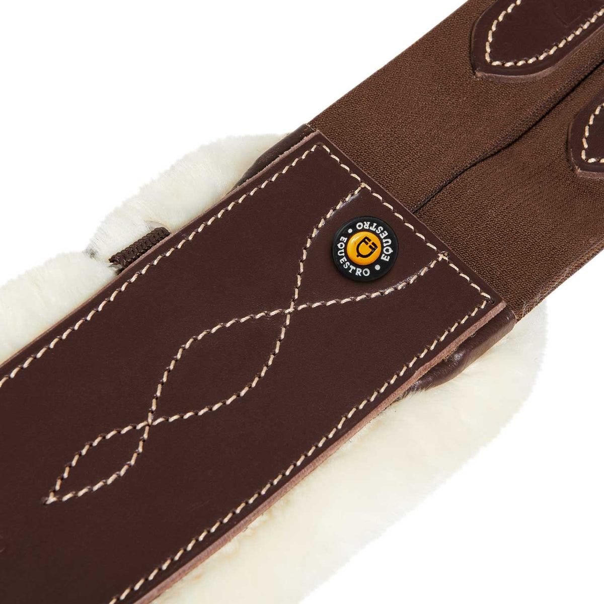 Equestro Jumping Girth With Synthetic Lambskin
