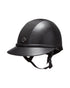 Charles Owen SP8 Plus Leather Look Fixed Peak Riding Helmet.