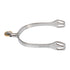 English spurs with horizontal brass rowel.
