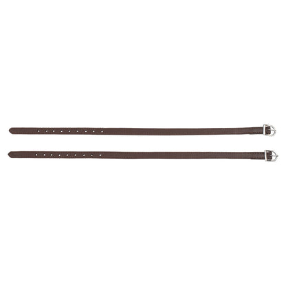 DOUBLE LEATHER SPUR STRAPS.