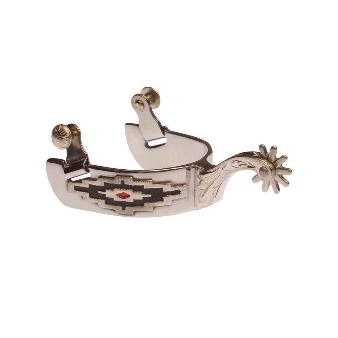 SILVER NAVAYO SPURS.