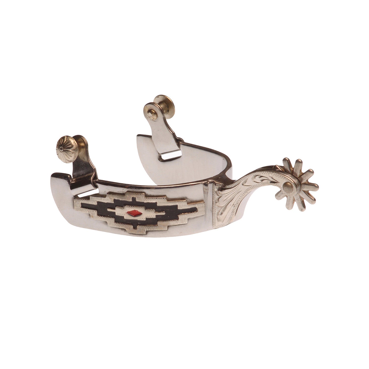 SILVER NAVAYO SPURS.