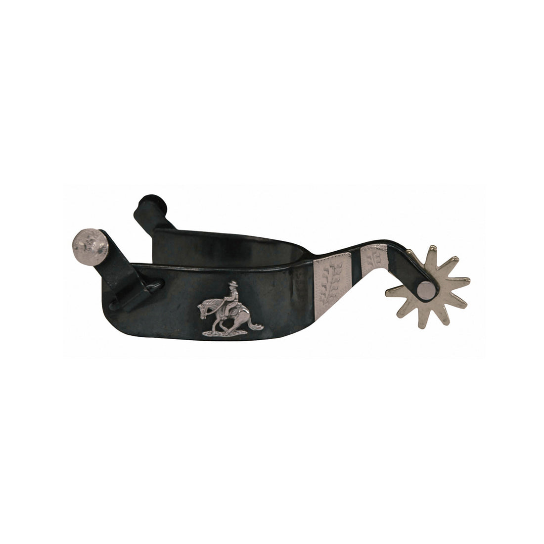 BLACK SPURS REINING MODEL.