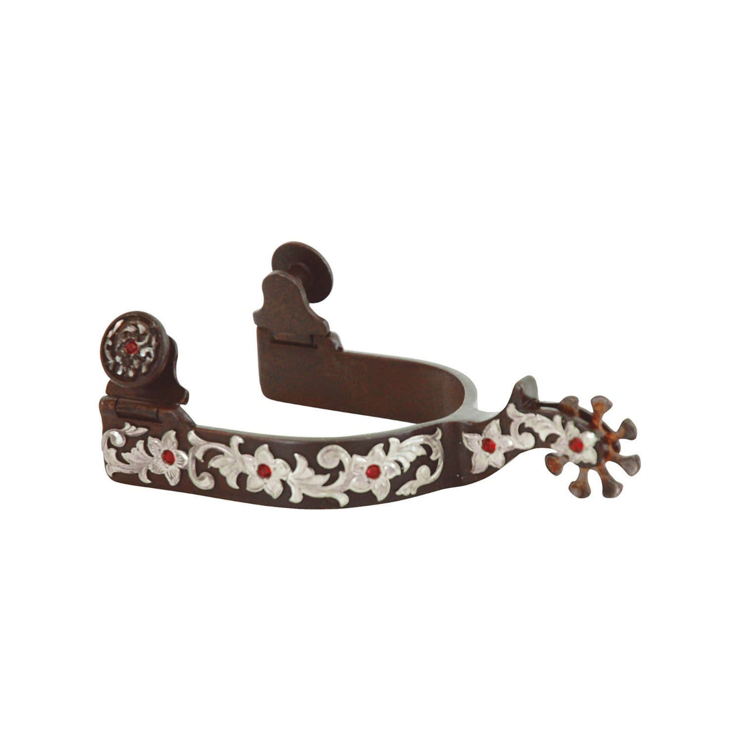 ANTIQUE  SPURS W/STRASS INLAY.