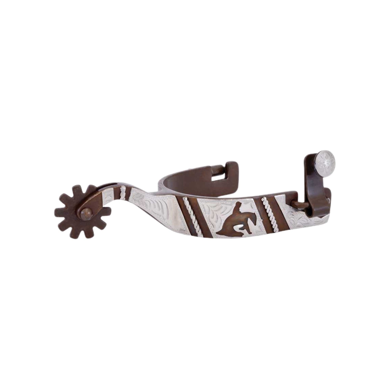 FG REINING SPURS ENGRAVED TRIM WITH REINER MOTIF LADIES.