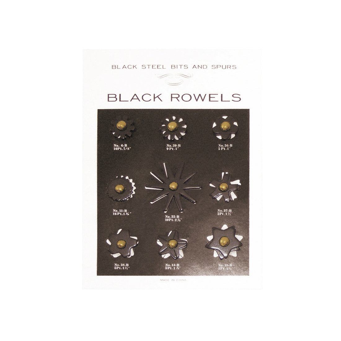 BLACK ROWELS CARD. BIG SIZE.