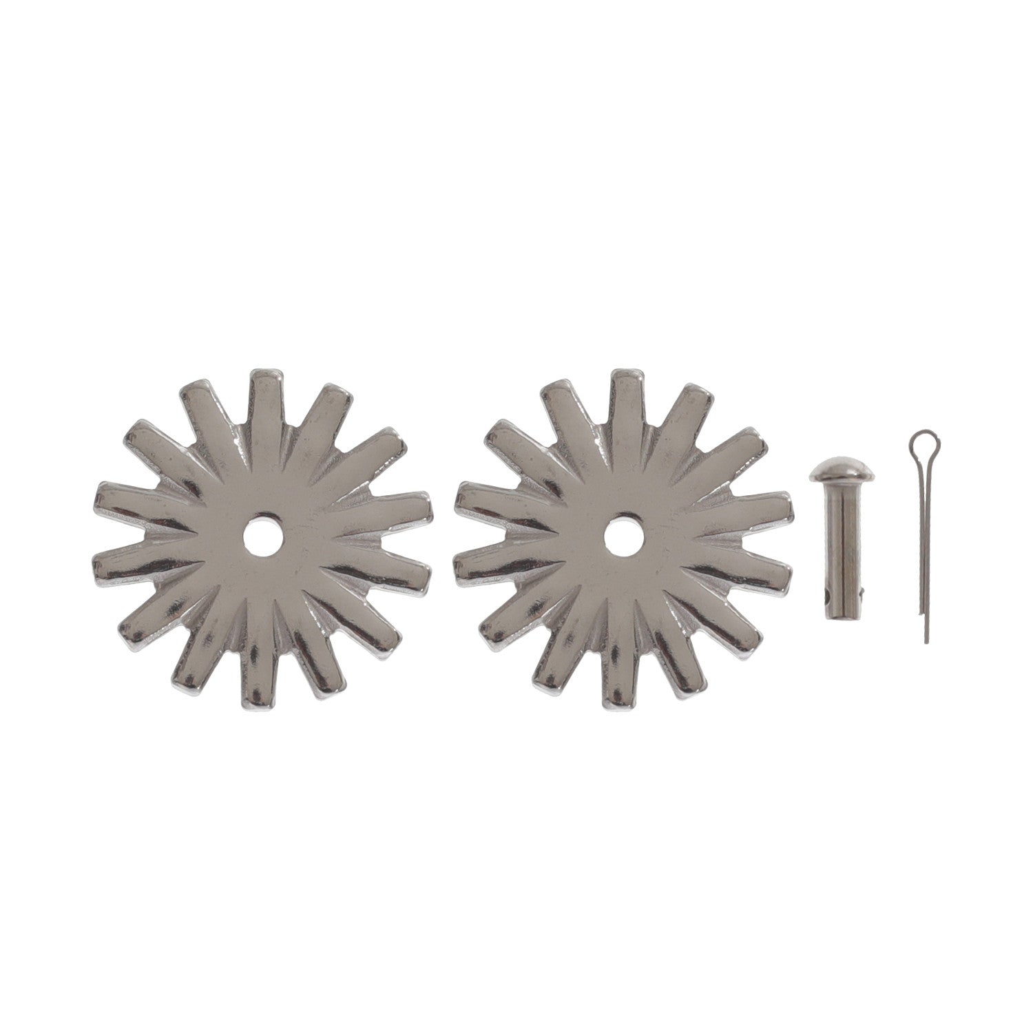 COPPIA ROTELLE SPERONI C/RIVETTI 303B.