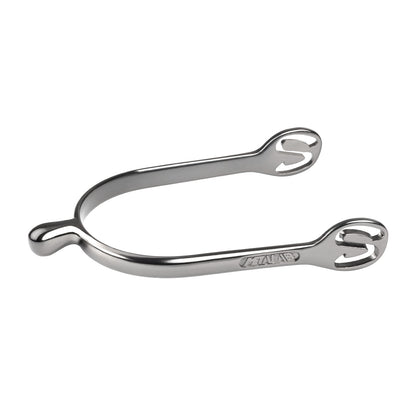 METALAB DROP-SHAPED CHROME SPURS.