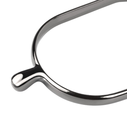 METALAB DROP-SHAPED CHROME SPURS