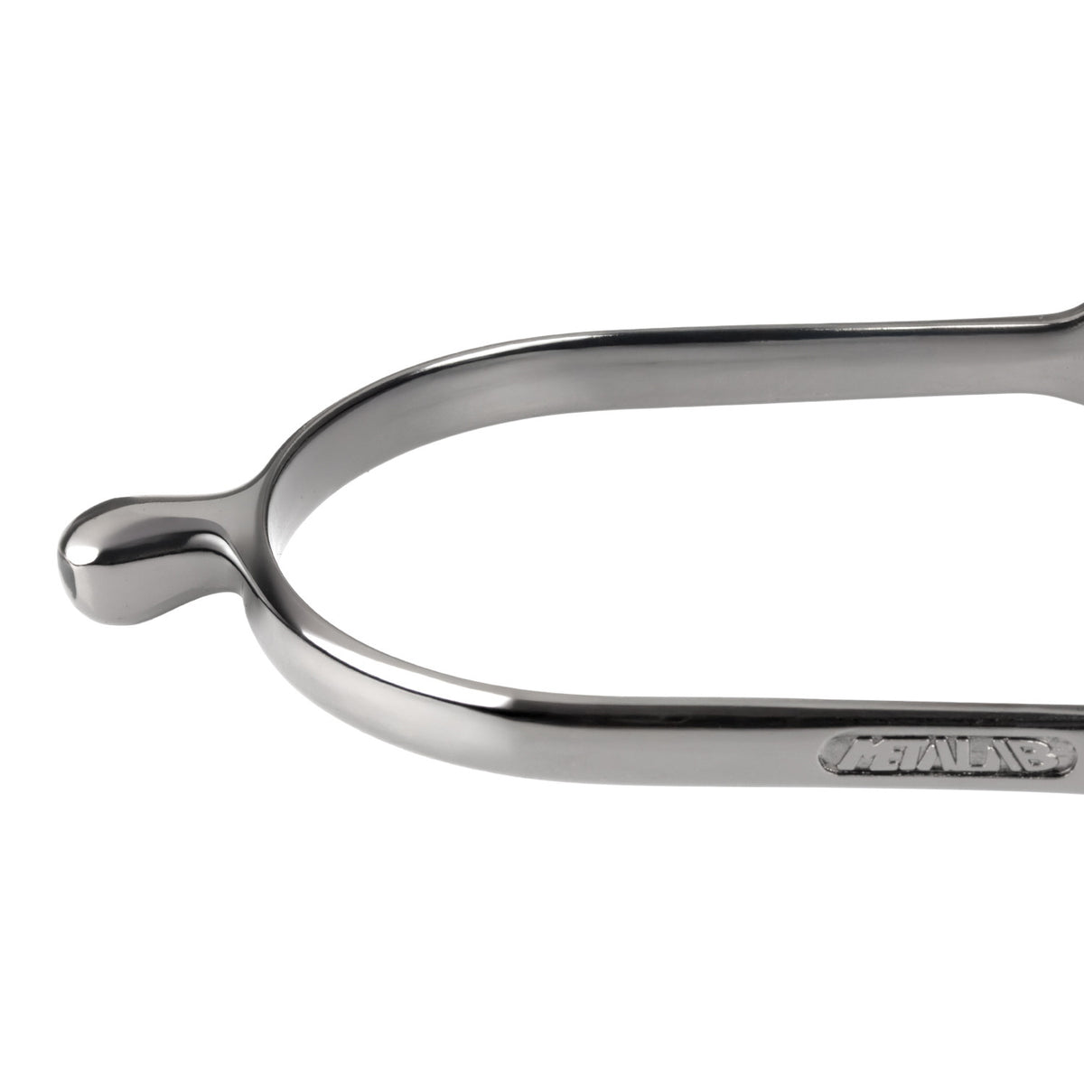 METALAB DROP-SHAPED CHROME SPURS